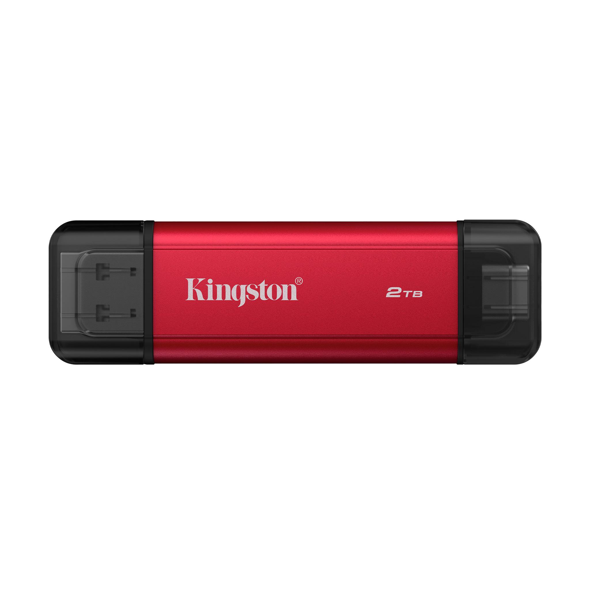 Флаш памет Kingston Dual USB-A/C Portable SSD 2TB - Black/Red 1