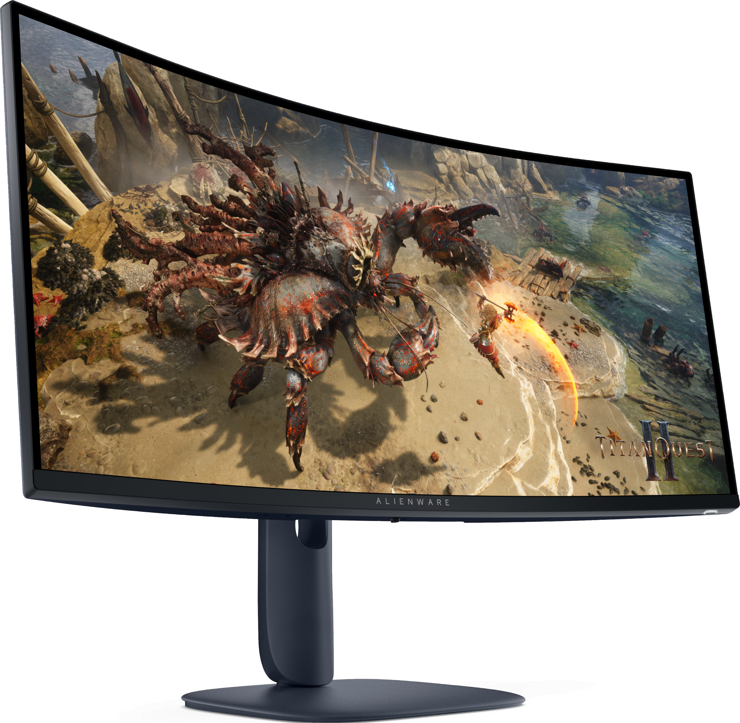 Геймърски монитор Alienware AW3425DWM - 34" inch VA Curved WQHD(3440x1440), 180 Hz, 1ms, FreeSync Premium+ 2