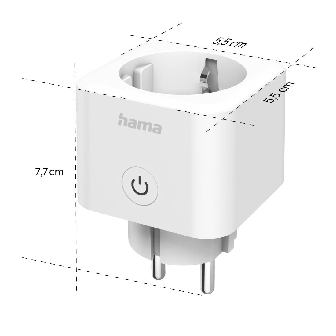 HAMA Смарт мини контакт, Wi-Fi, Гласов контрол, 3680 W 15