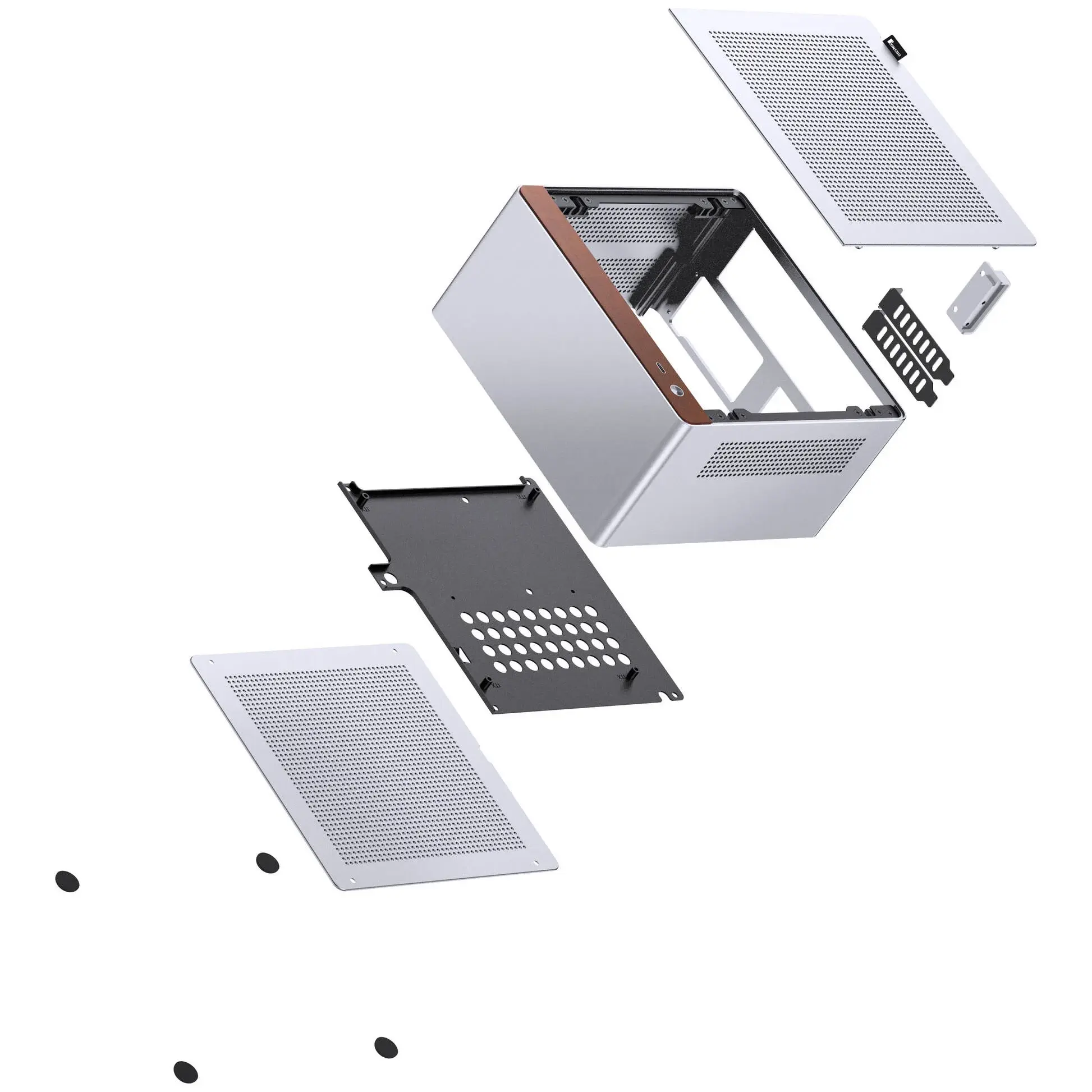 Кутия Jonsbo NV10 Mini ITX - Silver 9