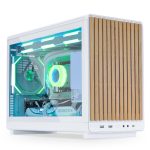Кутия Lian Li DAN A3-mATX Wood Edition White, Tempered Glass, Micro Tower 1