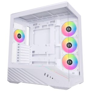 Кутия Lian Li Vector V100 ARGB Mid-Tower, Tempered Glass - White 1