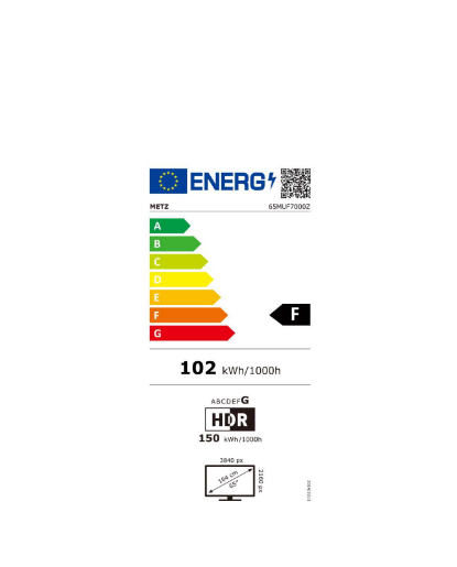 METZ Телевизор 65" UHD LED SMART TV, 4K, Google TV, Frameless 6