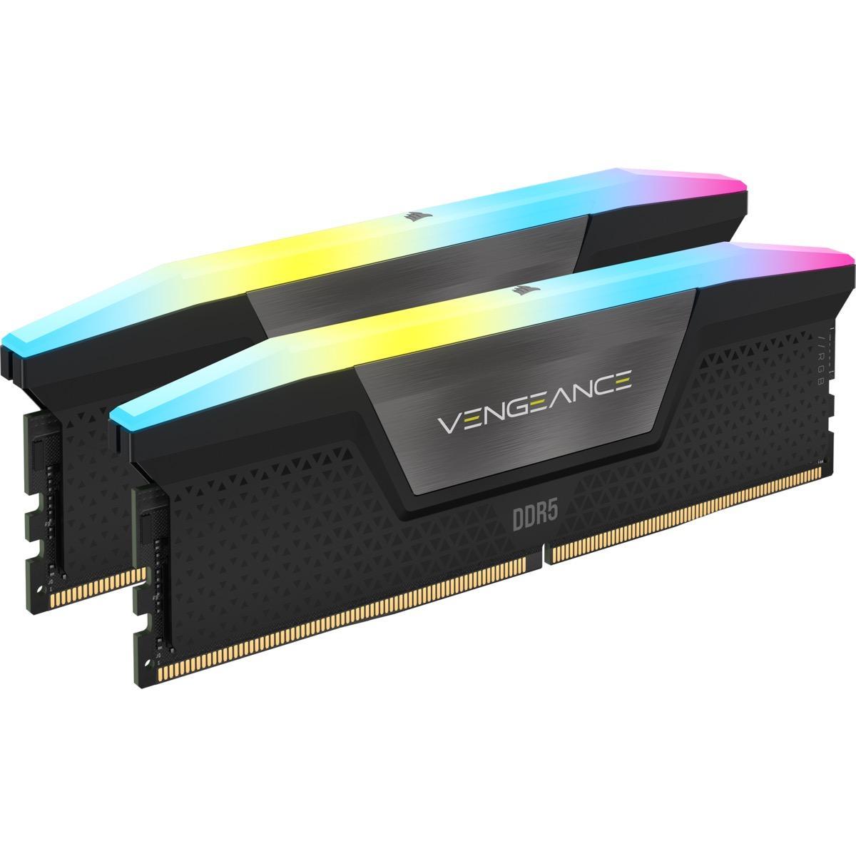 Памет Corsair Vengeance RGB DDR5 32GB (2x16GB) DDR5 6400 MHz CL36, AMD EXPO & Intel XMP 1
