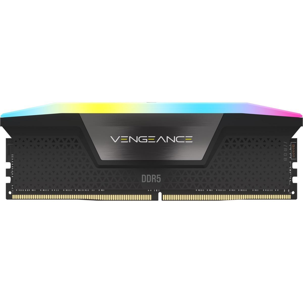 Памет Corsair Vengeance RGB DDR5 32GB (2x16GB) DDR5 6400 MHz CL36, AMD EXPO & Intel XMP 3