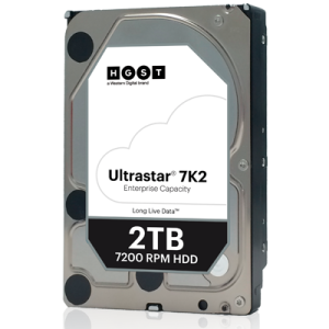 Твърд диск 3.5" 2000GB SATA3 WD (HGST) HUS722T2TALA604 Ultrastar, 128MB ,7200RPM, 1W10002 (for datacenter,NAS) 1