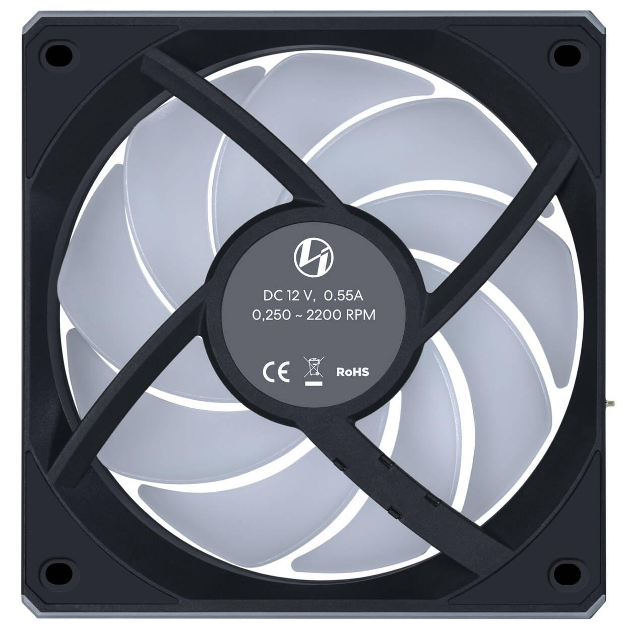 Вентилатор Lian Li UNI FAN CL Wireless ARGB PWM - 120 mm Черен 5