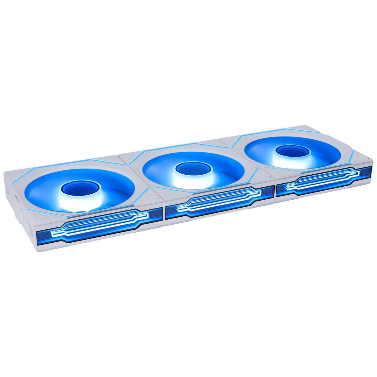 Вентилатори 3бр Lian Li UNI FAN SL-INF Wireless ARGB PWM - 120 mm Бели + Контролер 2