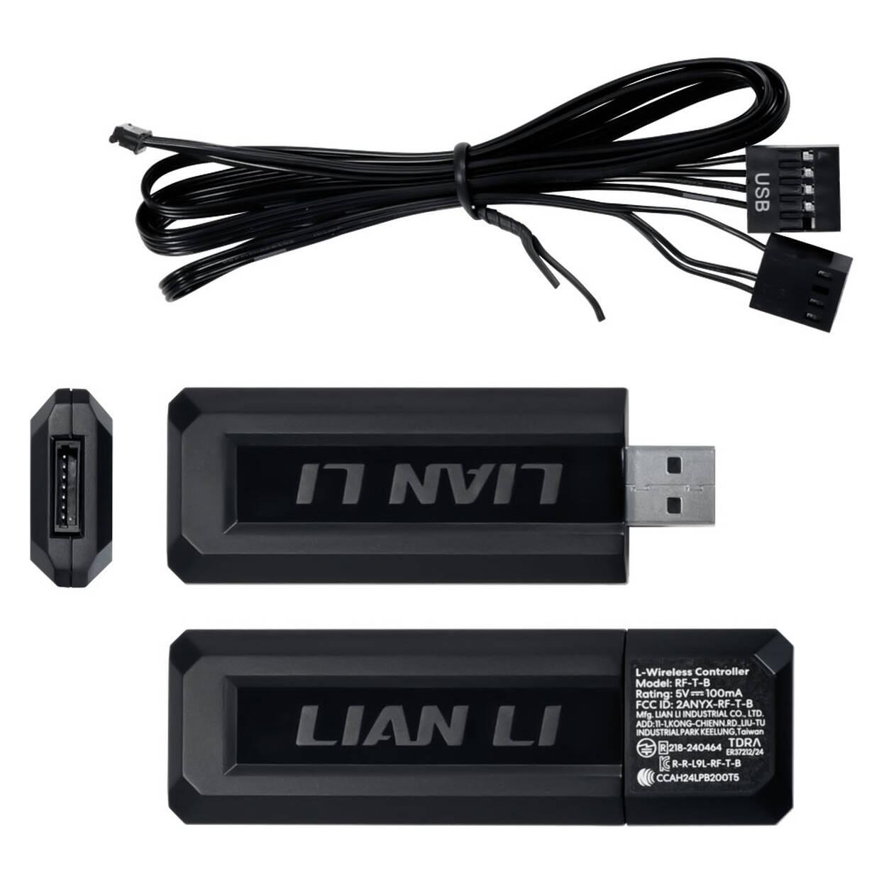 Вентилатори 3бр Lian Li UNI FAN SL-INF Wireless ARGB PWM - 120 mm Черни + Контролер 9