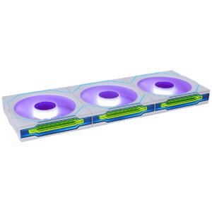 Вентилатори 3бр Lian Li UNI FAN SL-INF Wireless ARGB PWM Reverse - 120 mm Бели + Контролер 1