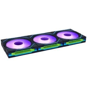 Вентилатори 3бр Lian Li UNI FAN SL-INF Wireless ARGB PWM Reverse - 120 mm Черни + Контролер 1