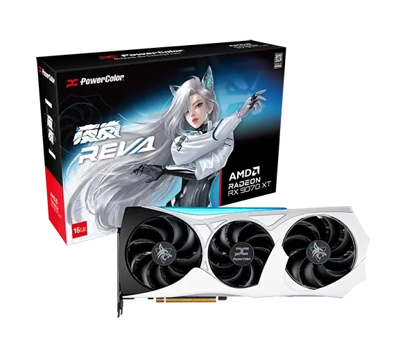 Видео карта PowerColor Radeon RX 9070 XT HELLHOUND OC REVA EDITION 16GB GDDR6 9