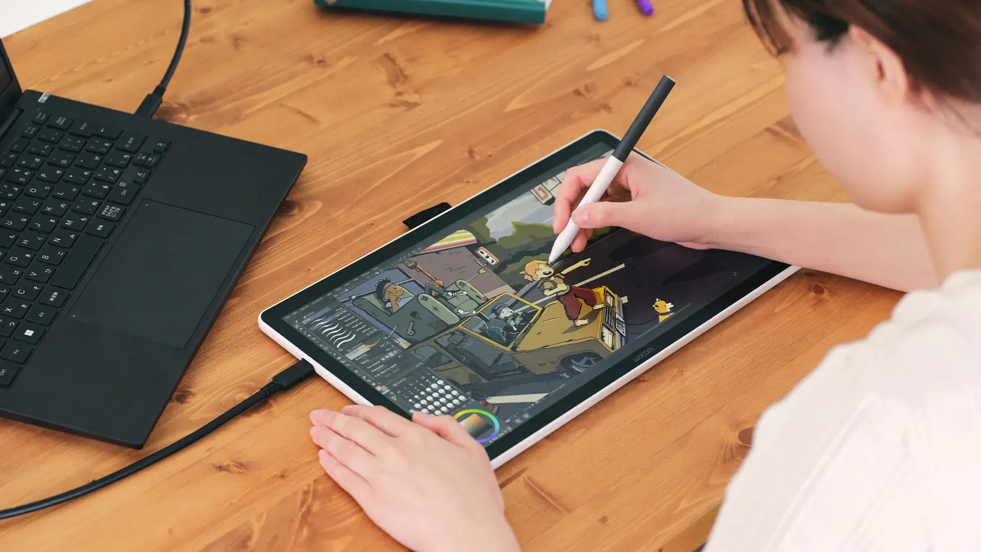 WACOM Графичен дисплей таблет One pen display 14.0" 8