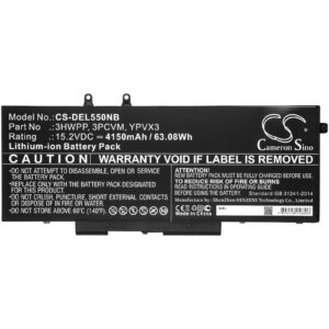 Батерия за лаптоп DELL Latitude 14 5410, Latitude 15 5511 3HWPP 15.2V 4150mAh CAMERON SINO 1