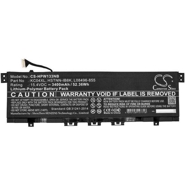 Батерия  за лаптоп HP ENVY 13-AH0000 HSTNN-IB8K TPN-W133 LIPo 15.4V 3400mAh Cameron Sino 1