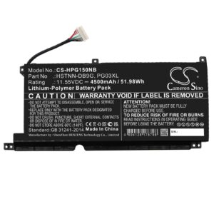 Батерия за лаптоп HP GAMING PAVILION 15-DK0009NG, Pavilion Gaming 16-A0006NM, HSTNN-DB9G PG03XL LipO 11.55V 4500mAh CAMERON SINO 1