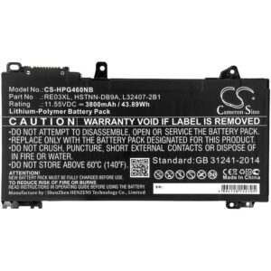 Батерия за лаптоп HP PROBOOK 430 G6-5PP35EA, PROBOOK 440 G6-5PQ07EA HSTNN-0B1C LipO 11.55V 3800mAh CAMERON SINO 1