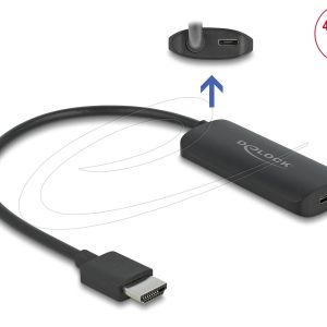 Delock адаптер HDMI-A мъжко към  USB Type-C™ женско (DP Alt Mode) 4K 60 Hz 1
