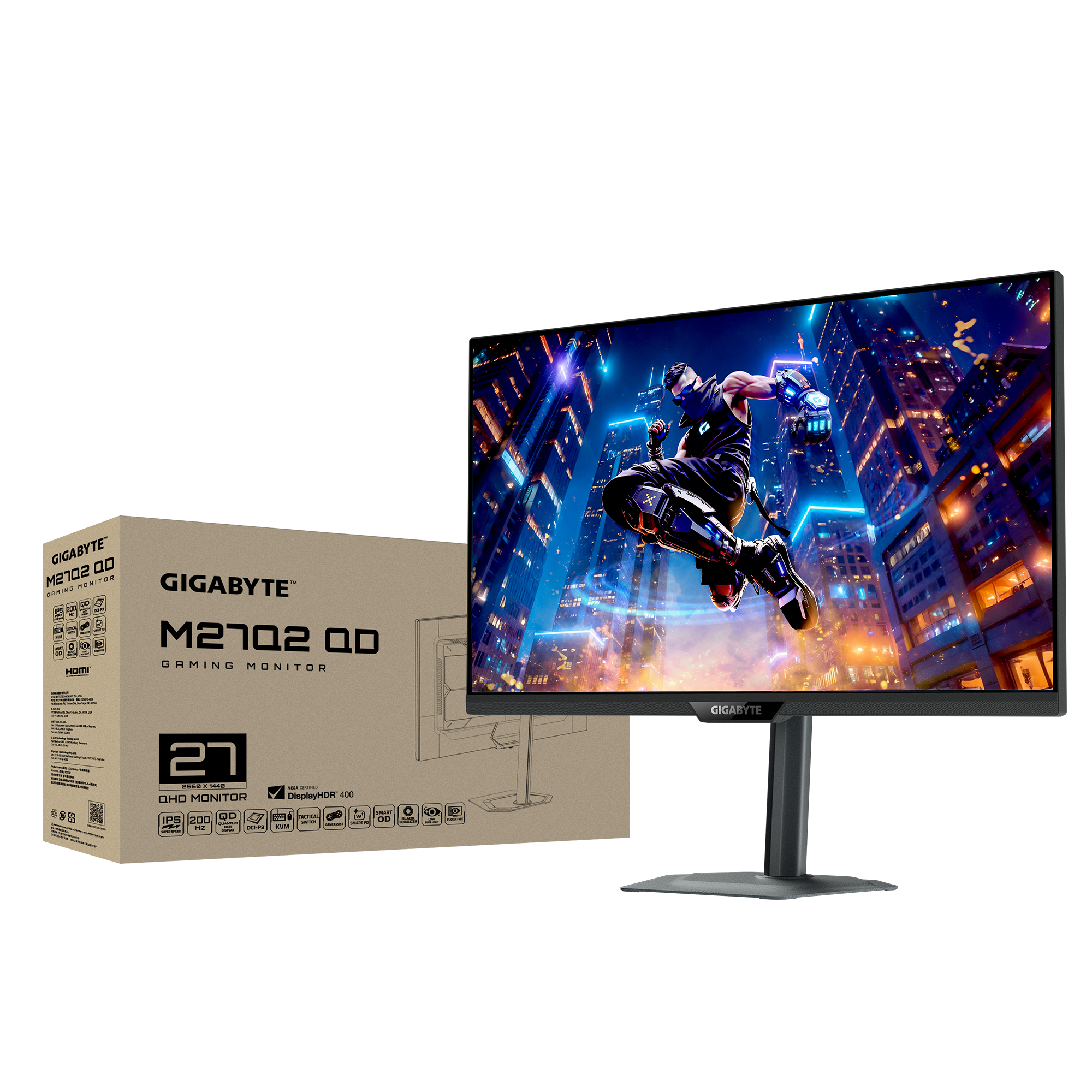 Геймърски монитор GIGABYTE M27Q2 QD - 27" SS IPS QuantumDot, QHD(2560 x 1440), 210Hz, 1ms 7