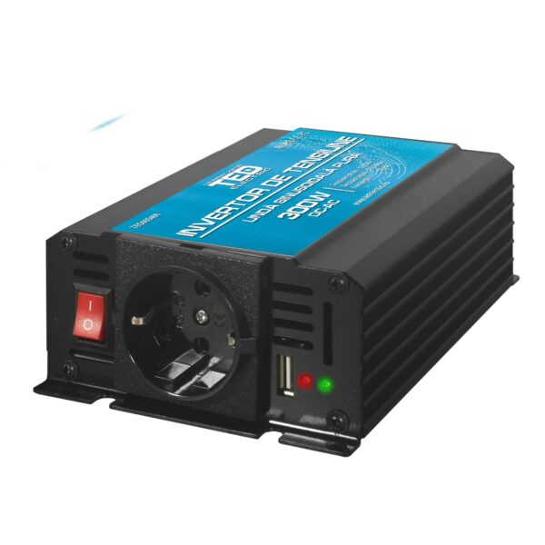 Инвертор 12/220 V DC/AC 300/600W Modified Sine Wave TED007025 TED ELECTRIC 1