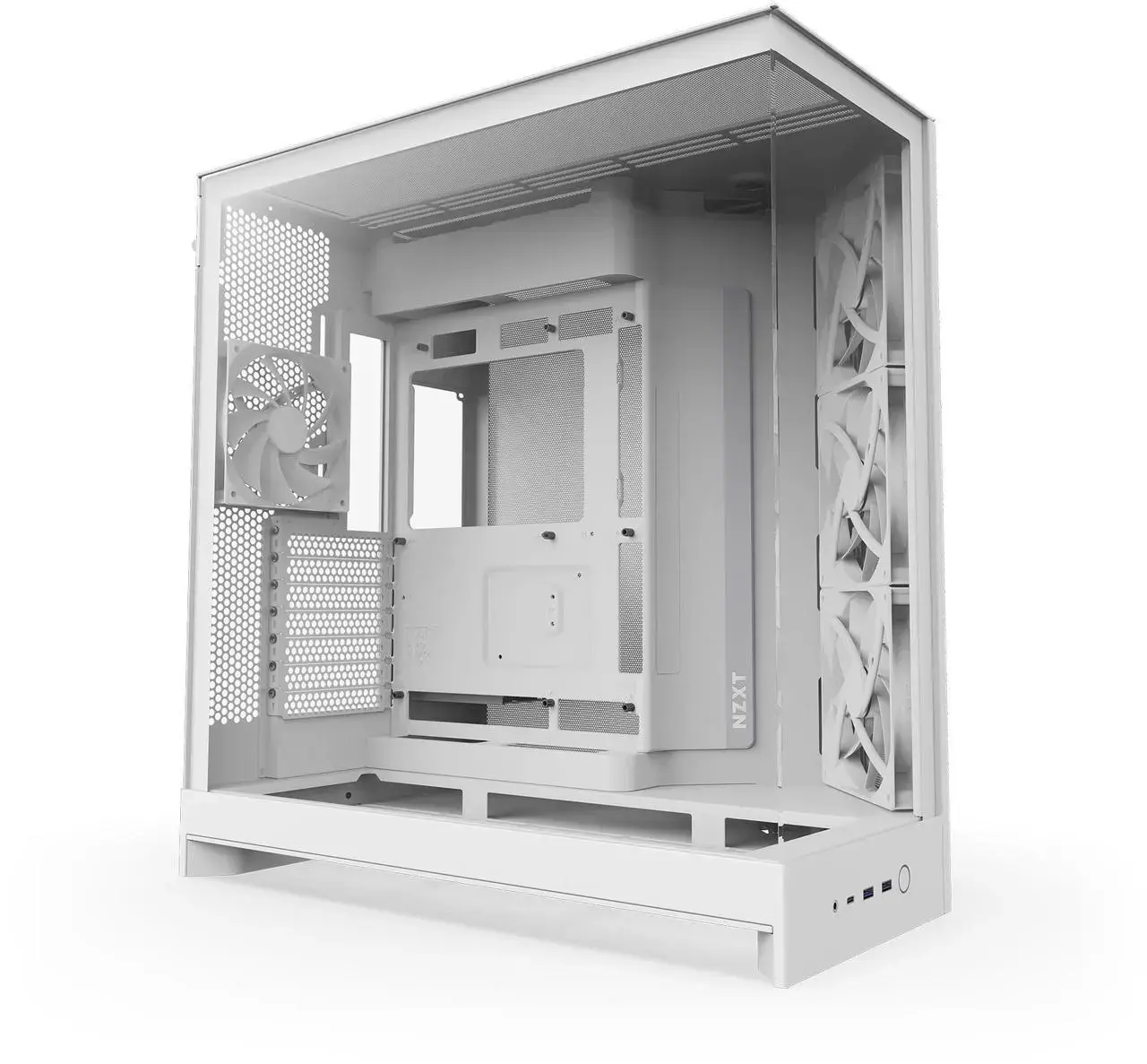 Кутия NZXT H9 Flow Dual-Chamber - White 1