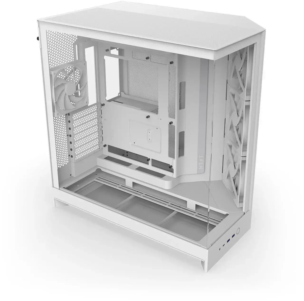 Кутия NZXT H9 Flow Dual-Chamber - White 4