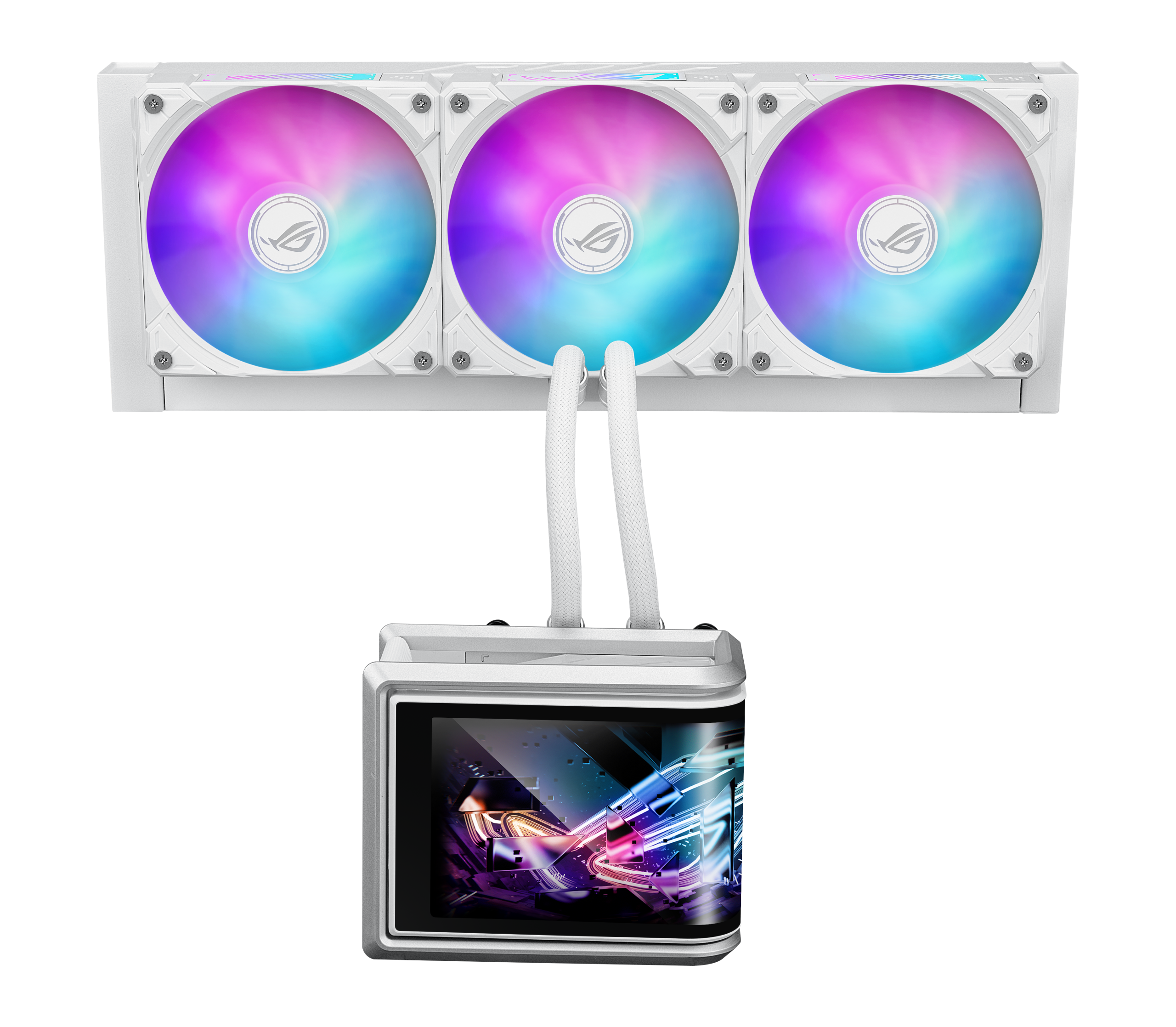 Охладител за процесор ASUS ROG Ryuo IV SLC 360 White Edition ARGB 6.67" Curved AMOLED Display 1