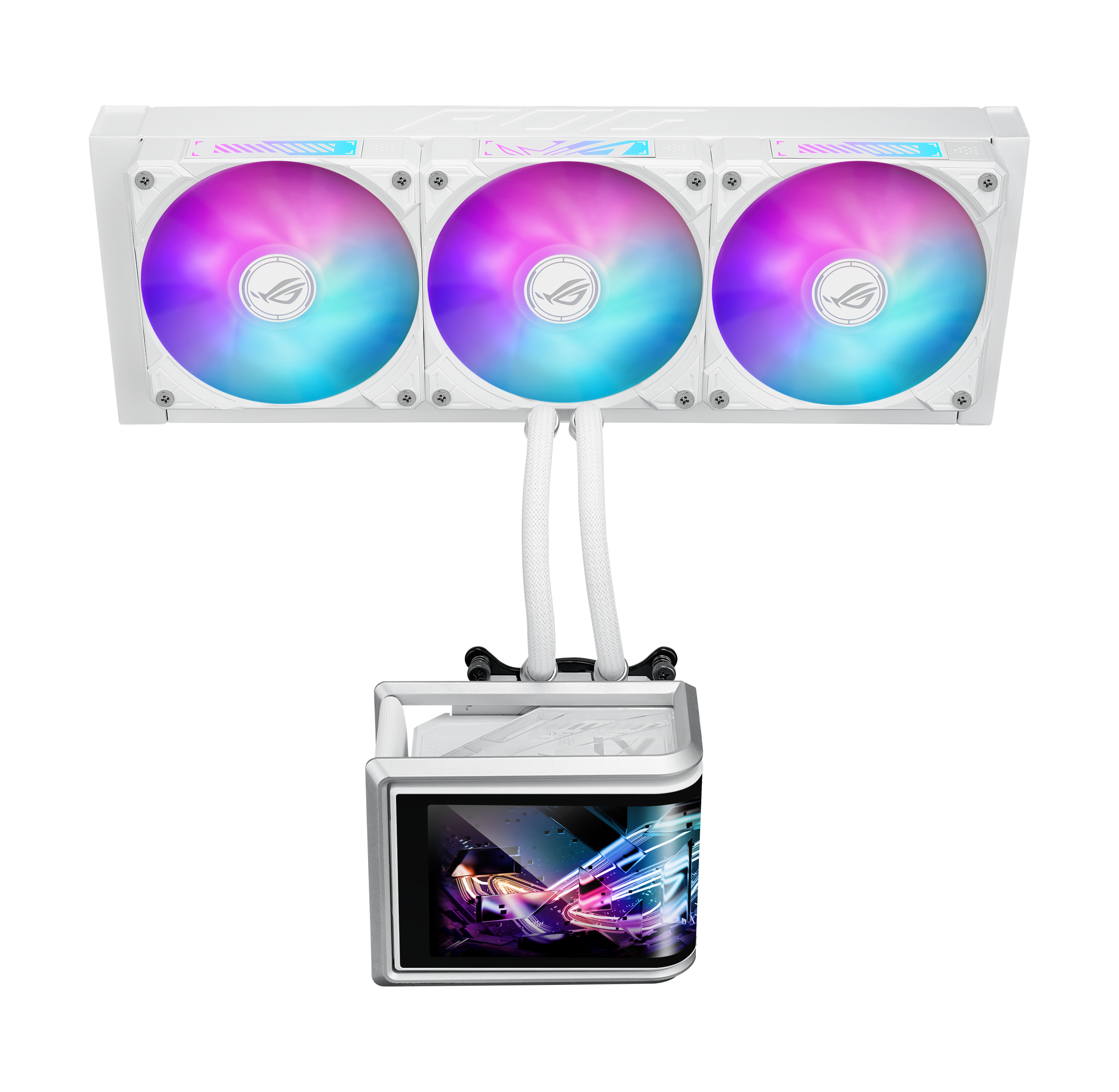 Охладител за процесор ASUS ROG Ryuo IV SLC 360 White Edition ARGB 6.67" Curved AMOLED Display 2