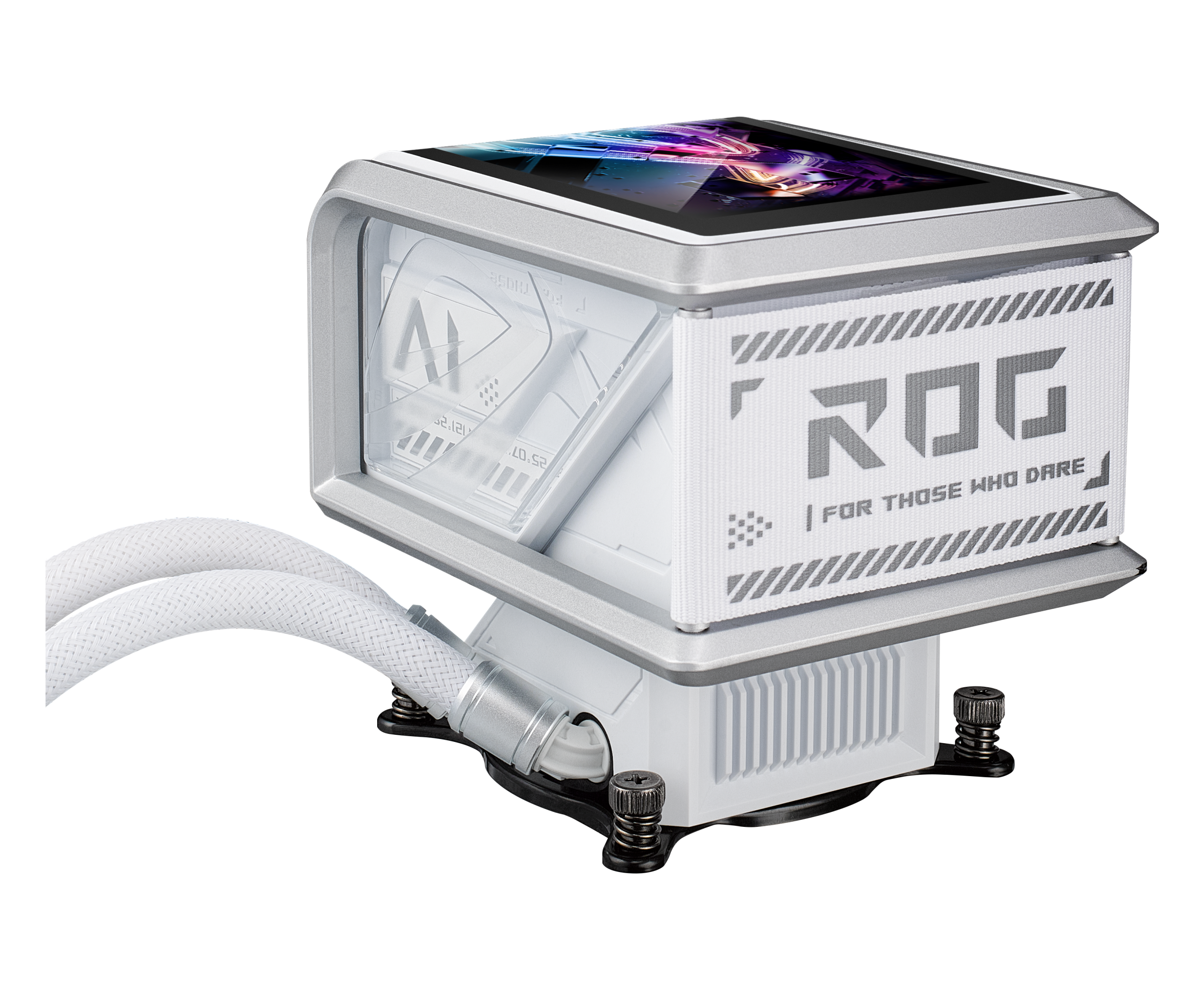 Охладител за процесор ASUS ROG Ryuo IV SLC 360 White Edition ARGB 6.67" Curved AMOLED Display 5