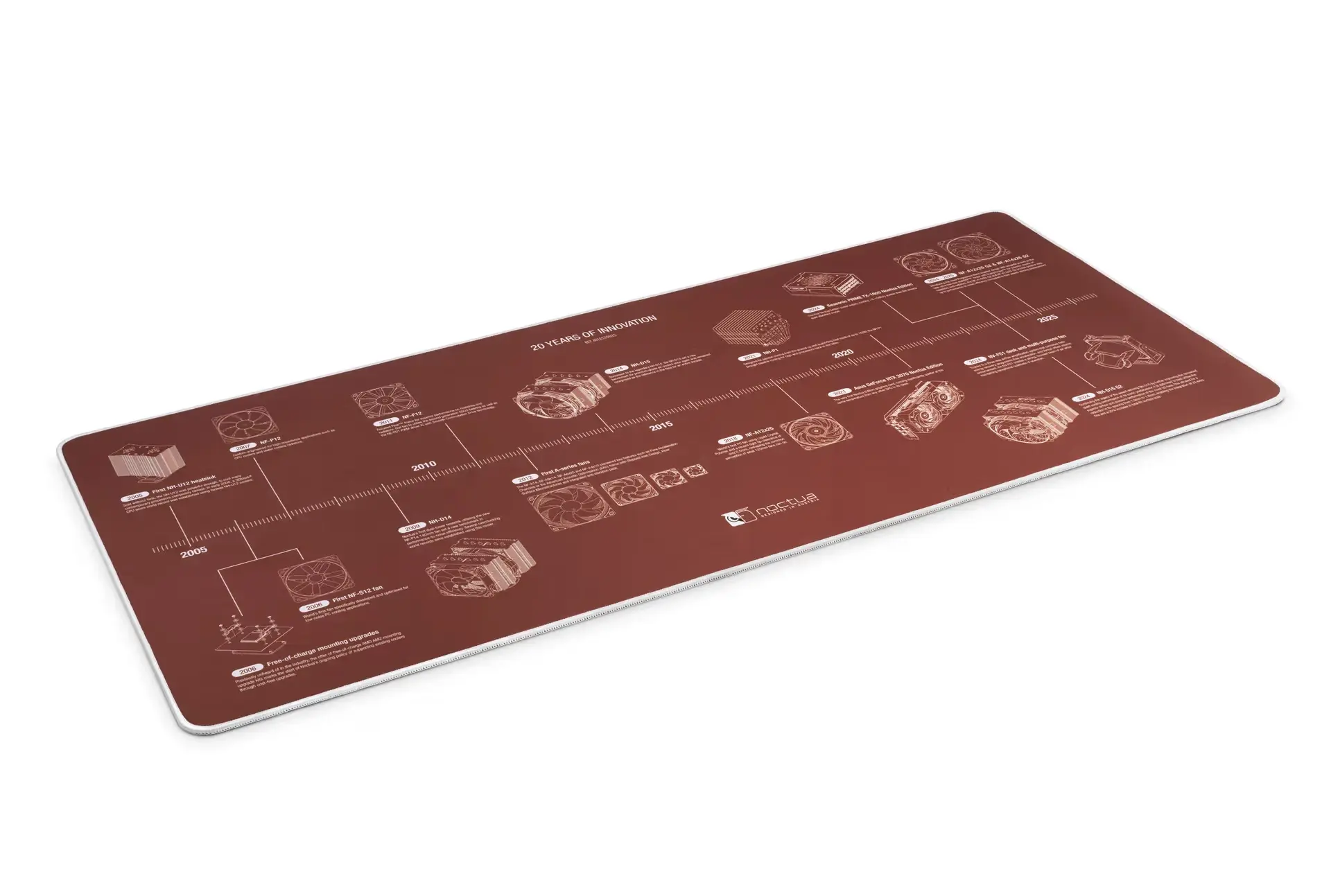 Подложка за мишка Noctua NP-DM3 Anniversary Deskmat - 900 x 400 x 4 mm 2