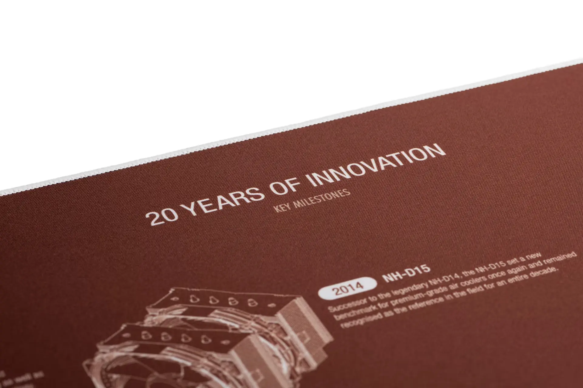 Подложка за мишка Noctua NP-DM3 Anniversary Deskmat - 900 x 400 x 4 mm 6