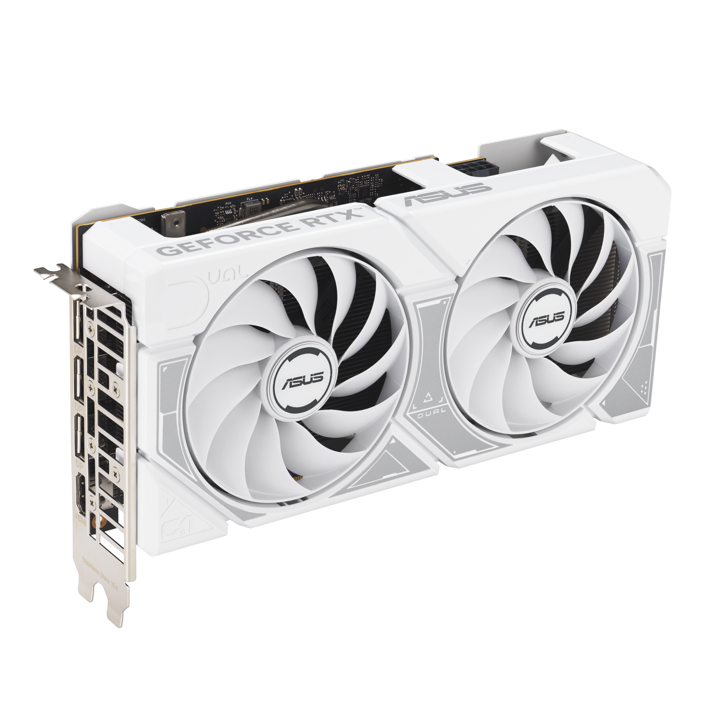 Видео карта ASUS DUAL RTX 5060 White Edition OC 8GB GDDR7 5