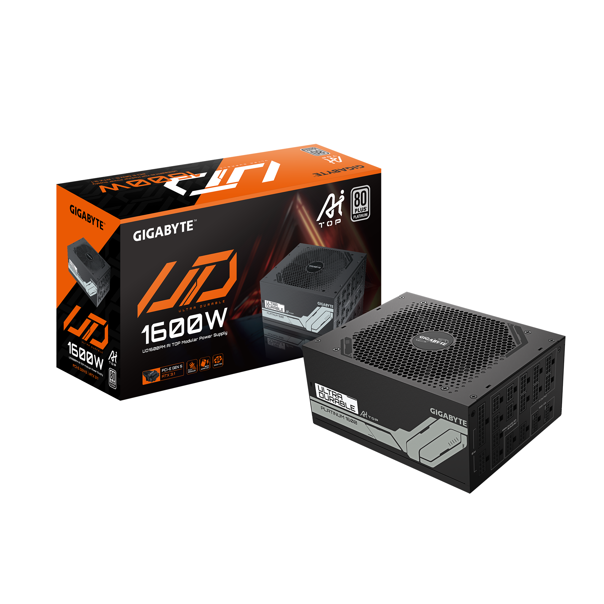 Захранващ блок Gigabyte UD1600PM PG5 AI TOP - 1600W 80+ Platinum PCIe 5.1 Ready 7