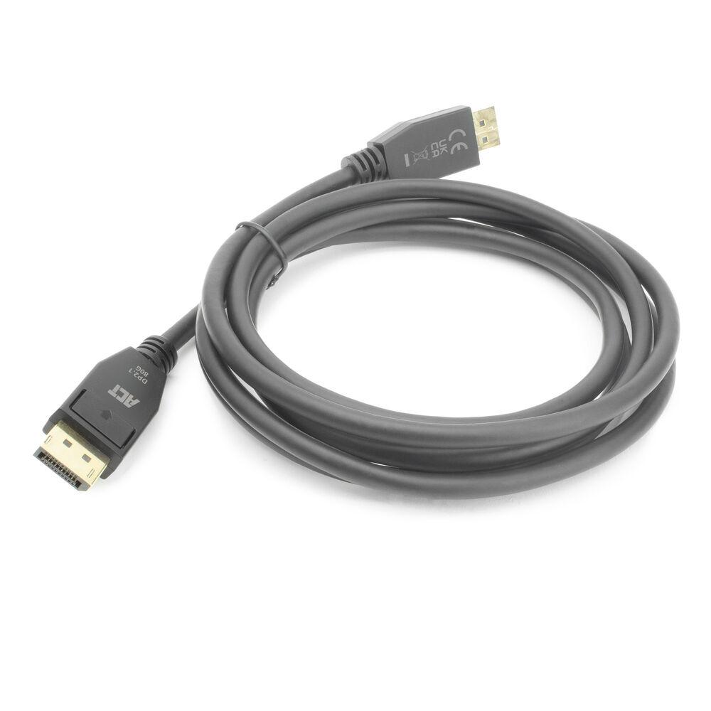 ACT Кабел Display port 2.1 мъжко - HDMI-A мъжко, 3м, черен, булк опаковка 3