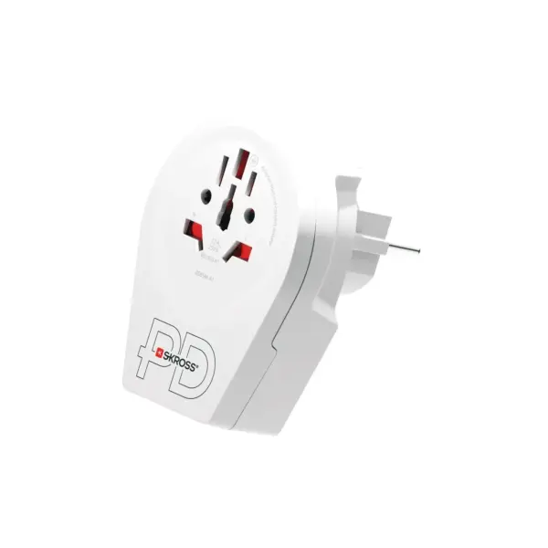 Адаптер SKROSS World to Europe 1500295E, USB, Бял 1