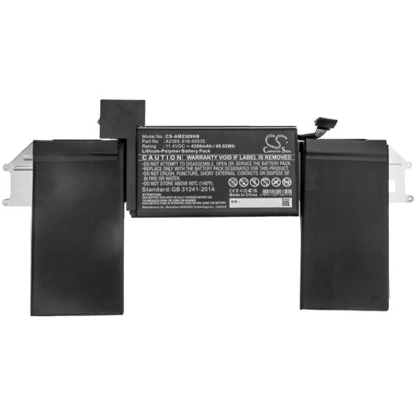 Батерия за лаптоп Apple MacBook Air (M1 2020) , MacBook Air 13-inch A2179 A2389 LiPo 11,4V 4300mAh CAMERON SINO 1