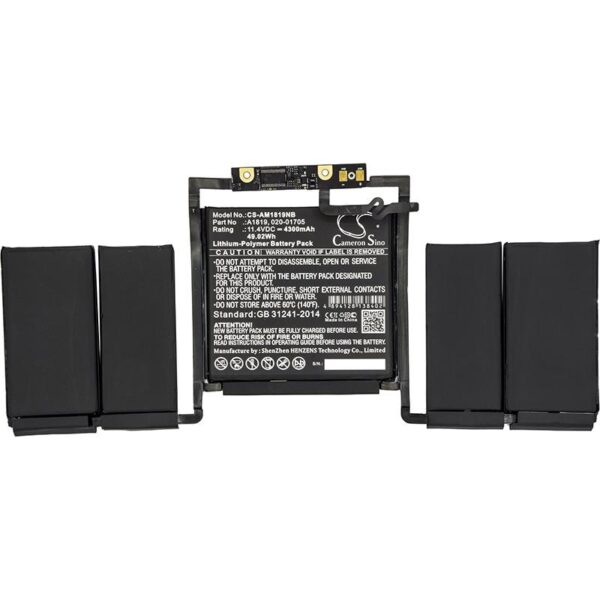 Батерия за лаптоп Apple MacBook Pro "Core i5" 2.9 13" Touch/Late 2016 A1819 LiPo 11.4V 4300mAh CAMERON SINO 1