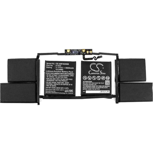 Батерия за лаптоп Apple MacBook Pro "Core i7" 2.6 15" Touch/Late 2016 LiPo 11.4V 6600mAh CAMERON SINO 1