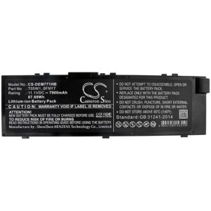 Батерия за лаптоп DELL Precision 15 7000, Precision 7510, 7520 0FNY7 LiIon 11.1V 7900mAh CAMERON SINO 1