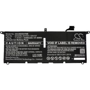 Батерия за лаптоп DELL XPS 13 2018, XPS 13 9370, 0H754V, DXGH8 LiPo 7.6V 6300mAh CAMERON SINO 1