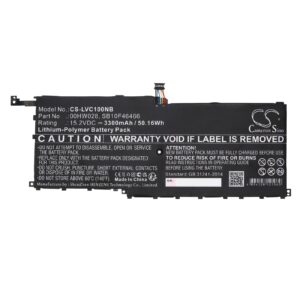 Батерия за лаптоп LENOVO ThinkPad X1 20FBS0L900, ThinkPad X1 Yoga 20FQA04TAU, 00HW028 LiPo 15.2V 3300 mAh CAMERON SINO 1