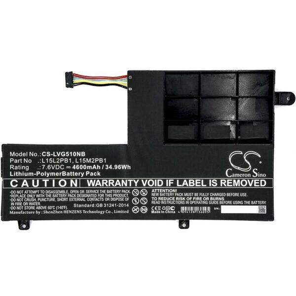 Батерия за лаптоп LENOVO YOGA 510-14IKB 80YM, Yoga 510-15ISK, L15C2PB1 LiPo 7.6V 4600 mAh CAMERON SINO 1