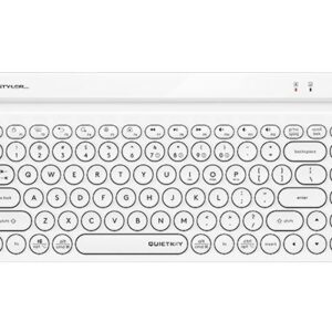 Безжична клавиатура A4tech Fstyler FBK30, Bluetooth, 2.4G, Стойка за телефон, Кирилизирана, Бяла 1