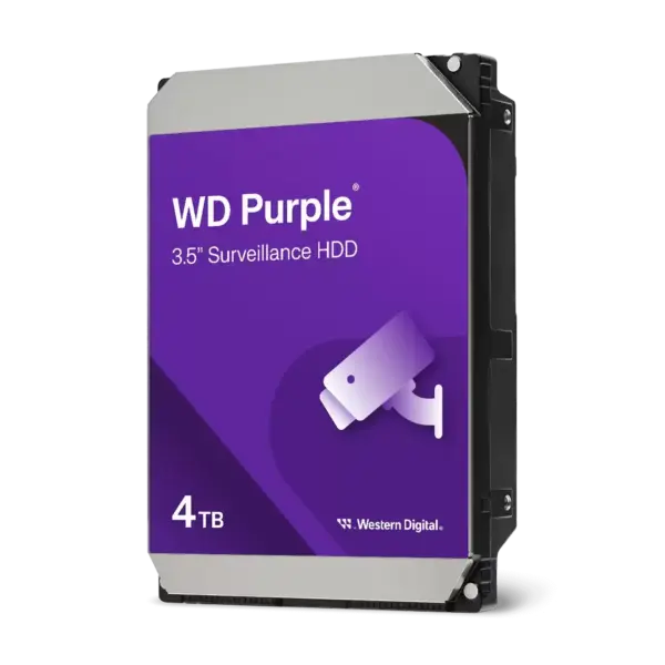 Хард диск WD Purple, 4TB, 5400rpm, 128MB, SATA 3, WD44PURZ 1