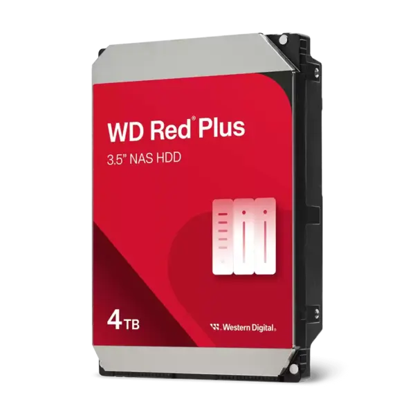 Хард диск WD Red Plus, 4TB NAS, 3.5", 128MB, 5400RPM 1