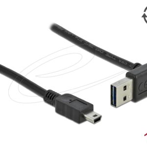 Кабел Delock EASY-USB-A 2.0 мъжко към USB Mini-B мъжко, 1m , черен 1
