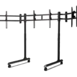 Мобилна стойка за три монитора Next Level Racing Round Tube 1