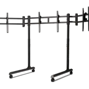 Мобилна стойка за три монитора Next Level Racing Round Tube 1