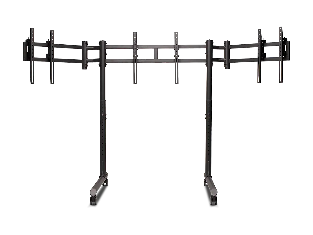 Мобилна стойка за три монитора Next Level Racing Round Tube 2