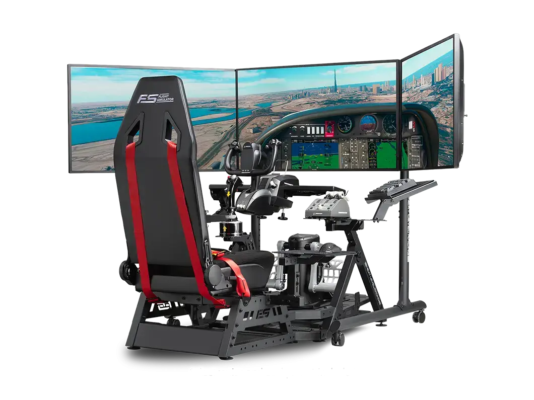 Мобилна стойка за три монитора Next Level Racing Round Tube 3